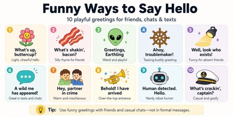 100 Funny Ways to Say Hello