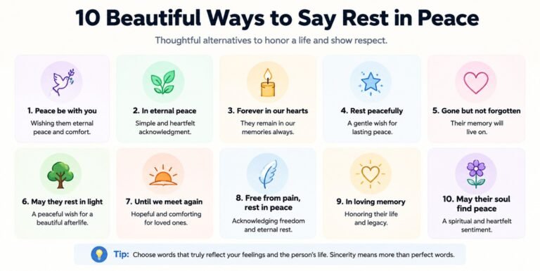 Beautiful Ways to Say Rest in Peace