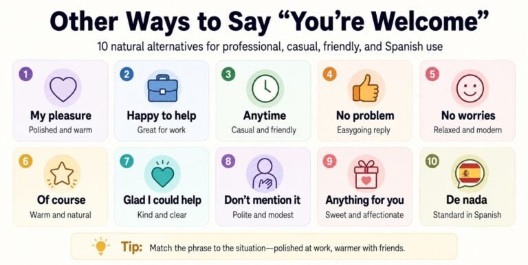 Other Ways to Say You’re Welcome