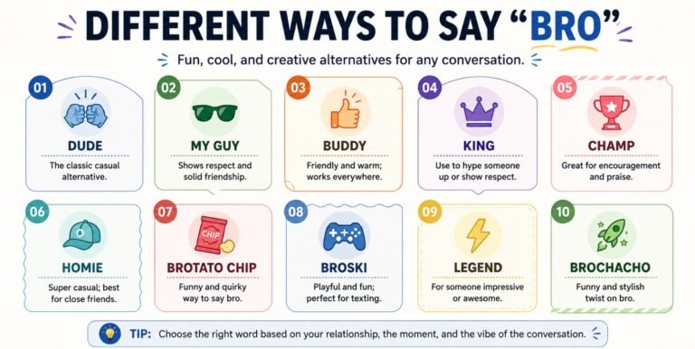 Different Ways to Say Bro