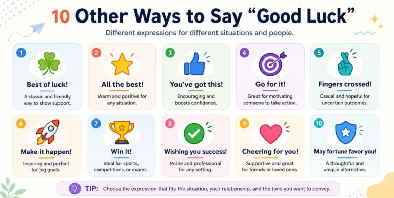 Other Ways to Say Good Luck