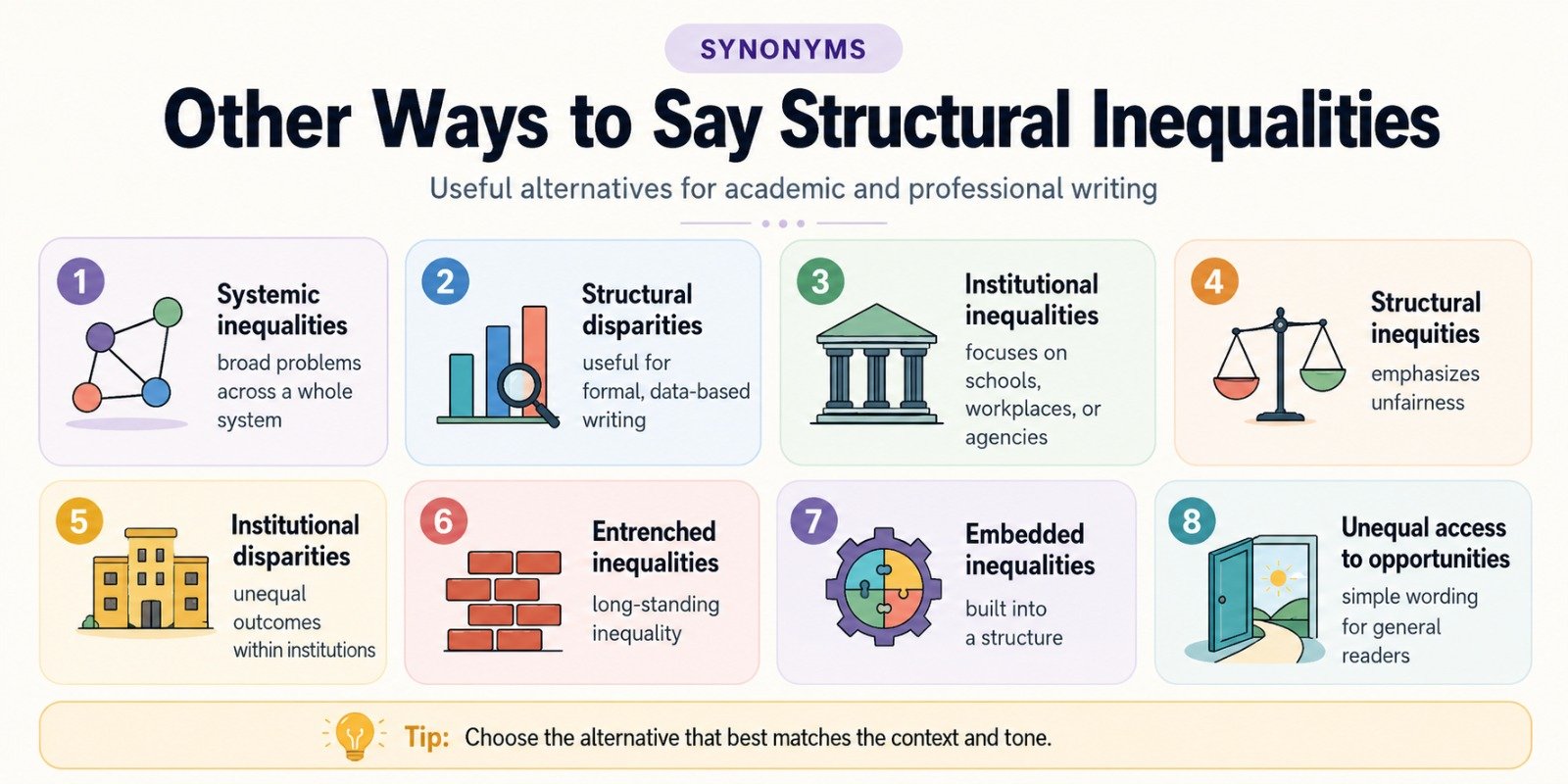 Other Ways to Say Structural Inequalities