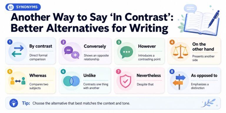 Another Way to Say In Contrast
