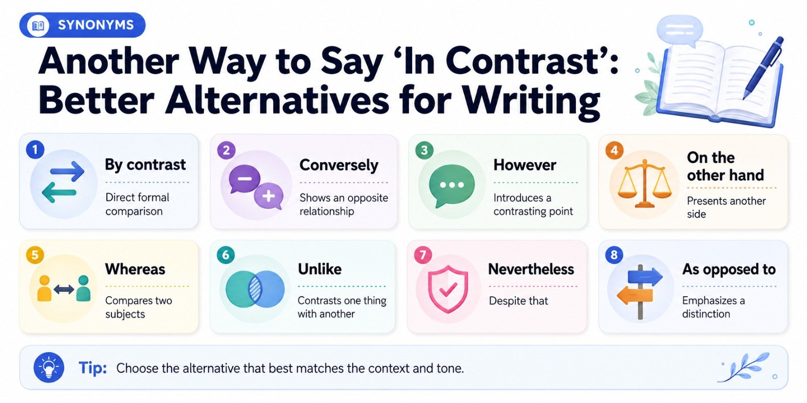 Another Way to Say In Contrast