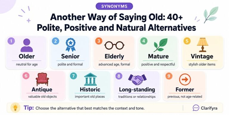 Another Way of Saying Old
