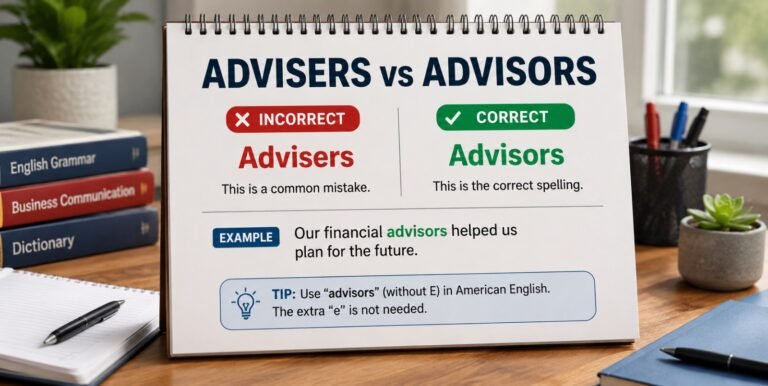 Advisers vs Advisors
