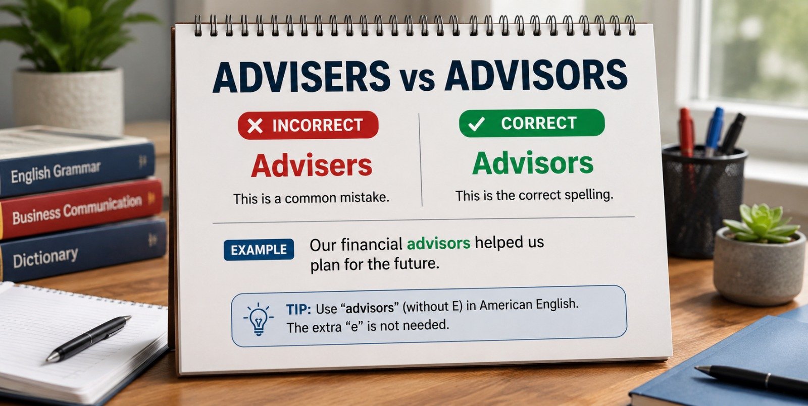 Advisers vs Advisors