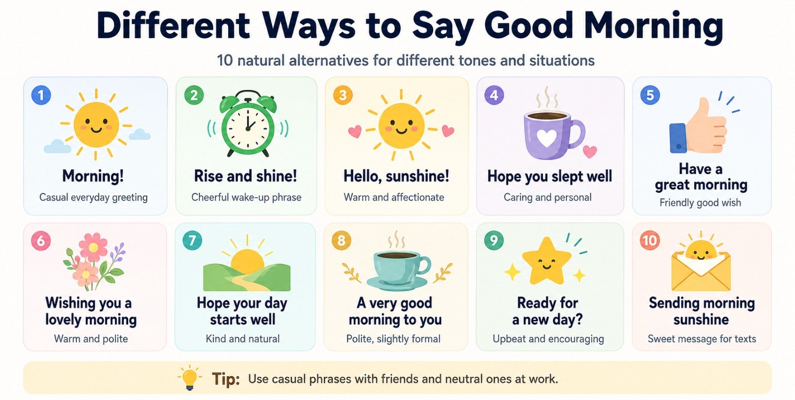 Funny Ways to Say Good Morning