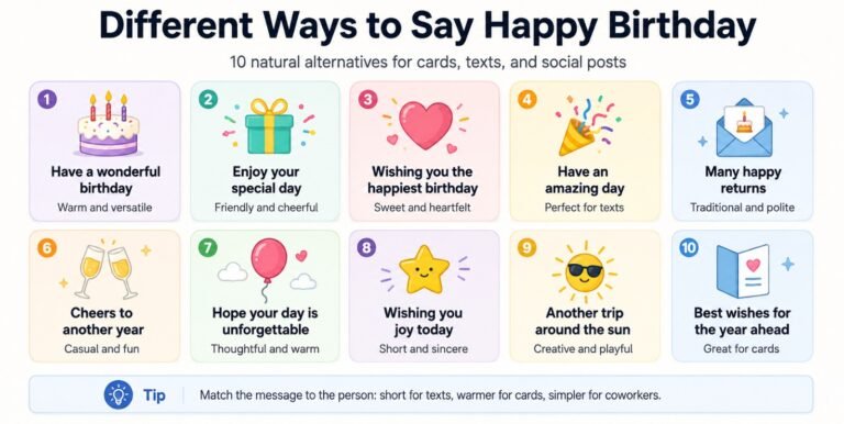 Different Ways to Say Happy Birthday