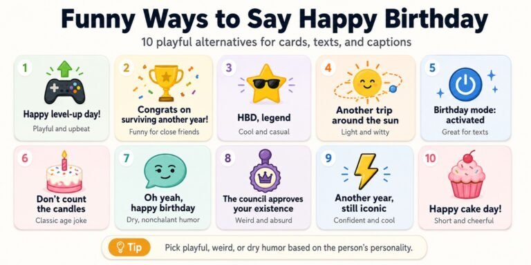 Funny Ways to Say Happy Birthday