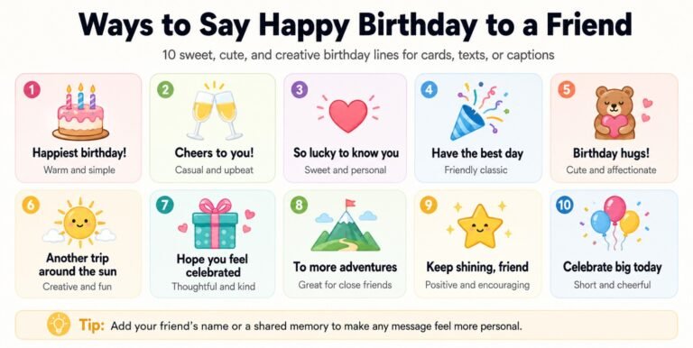Ways to Say Happy Birthday to a Friend