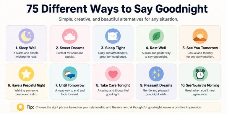 Different Ways to Say Goodnight