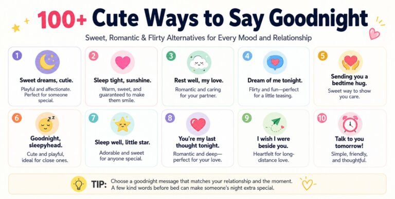 Cute Ways to Say Goodnight