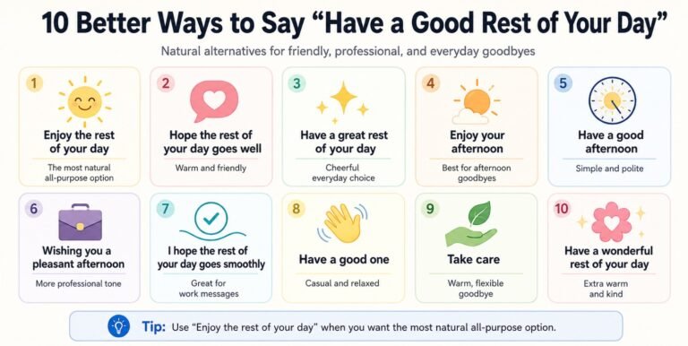 Have a Good Rest of Your Day