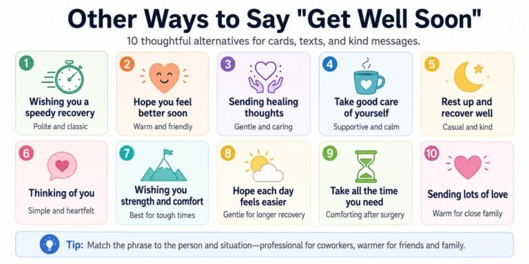 Other Ways to Say Get Well Soon