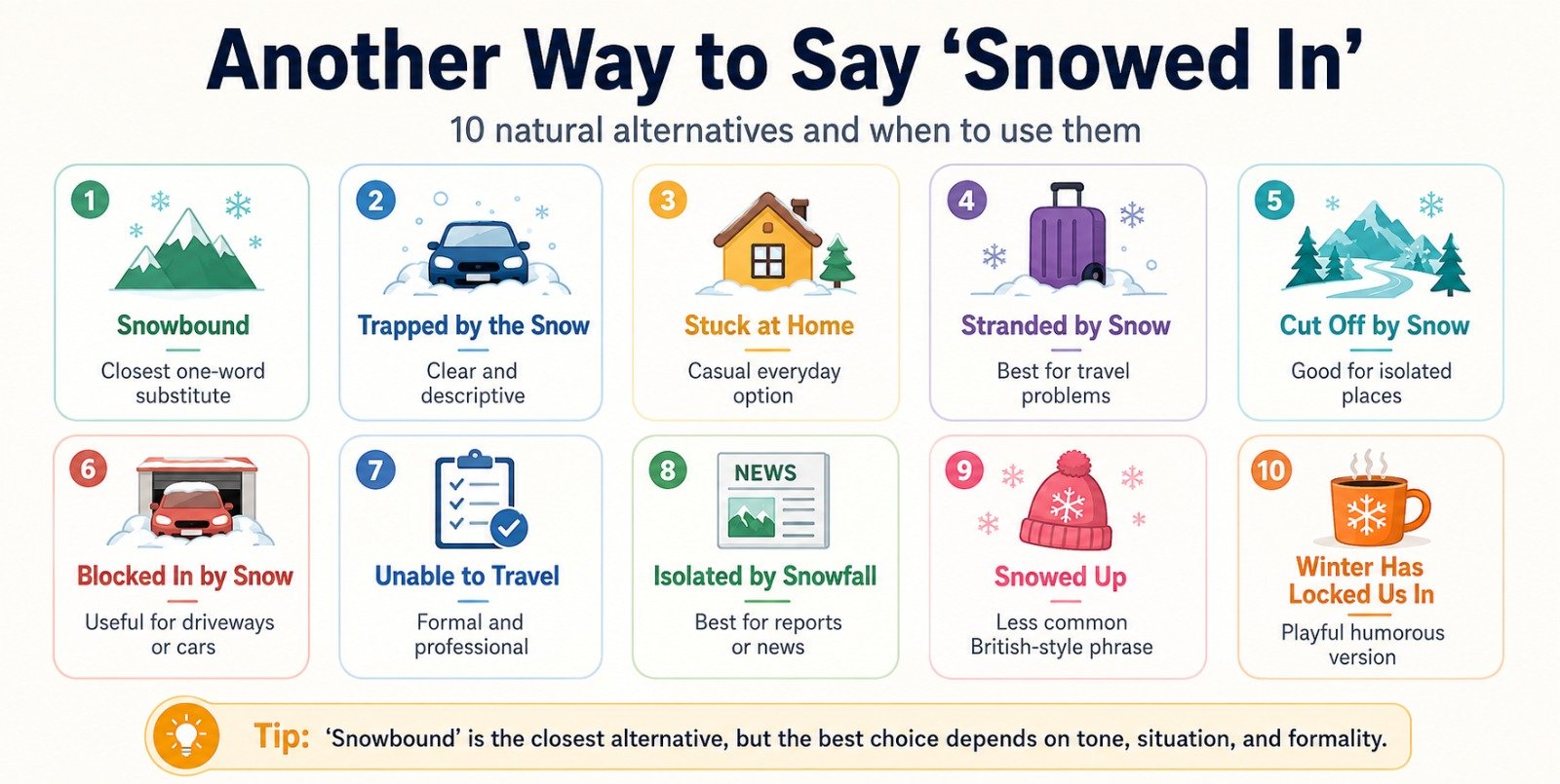 Another Way to Say Snowed In
