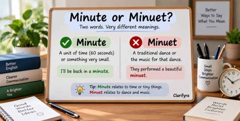 Minute or Minuet