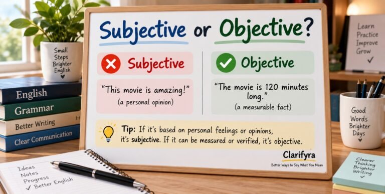 Subjective or Objective