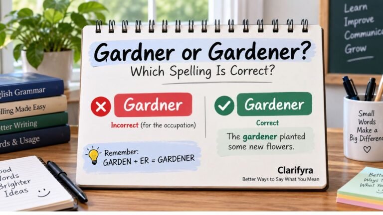 Gardner or Gardener