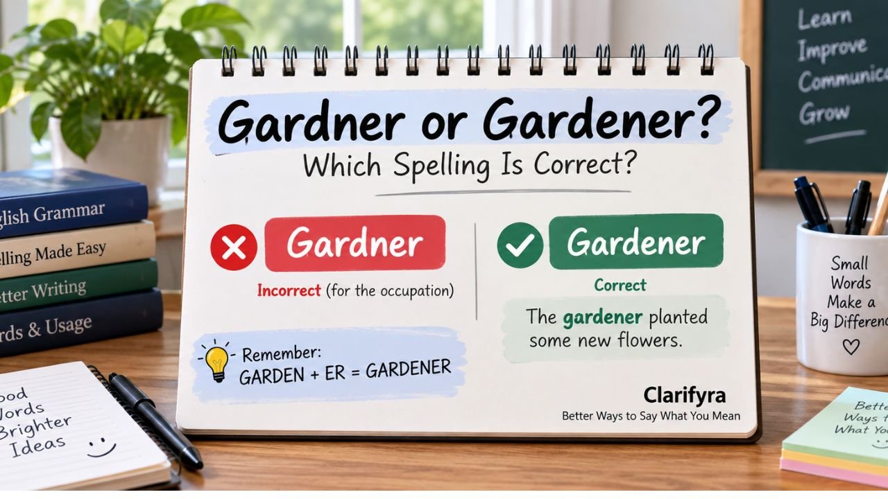 Gardner or Gardener