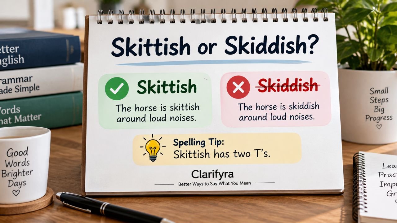 Skittish or Skiddish