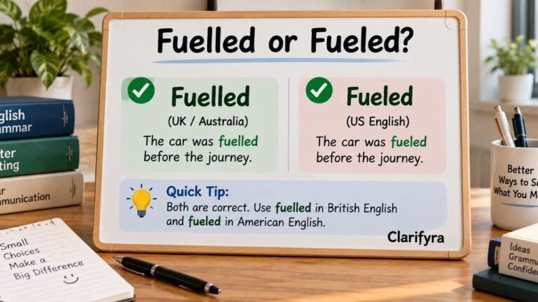 Fuelled or Fueled