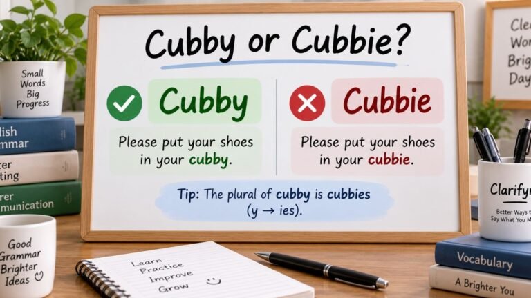 Cubby or Cubbie