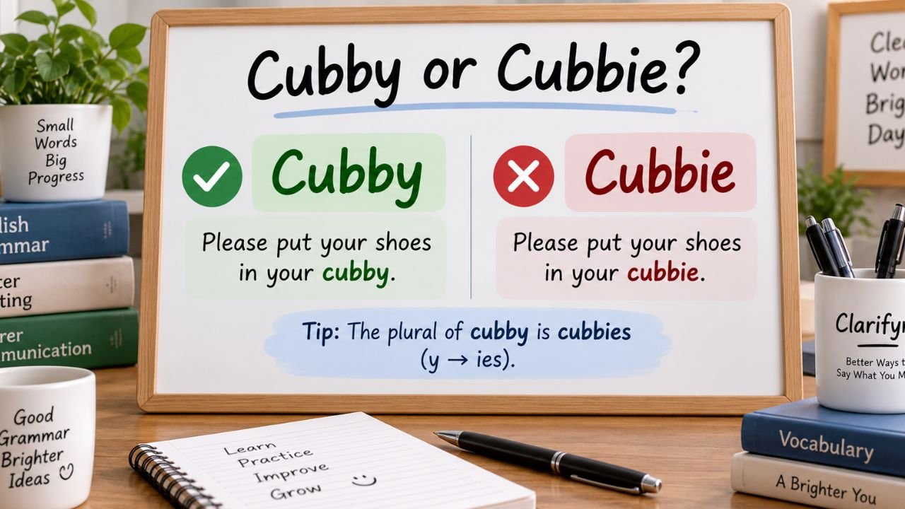 Cubby or Cubbie
