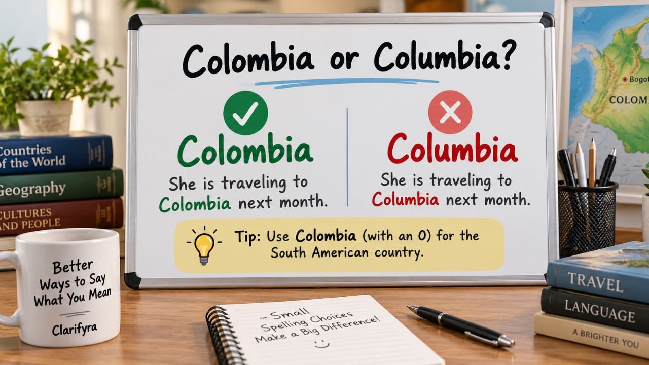 Colombia or Columbia