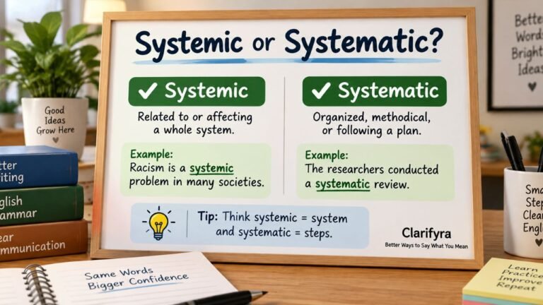 Systemic or Systematic