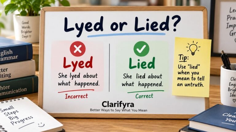 Lyed or Lied