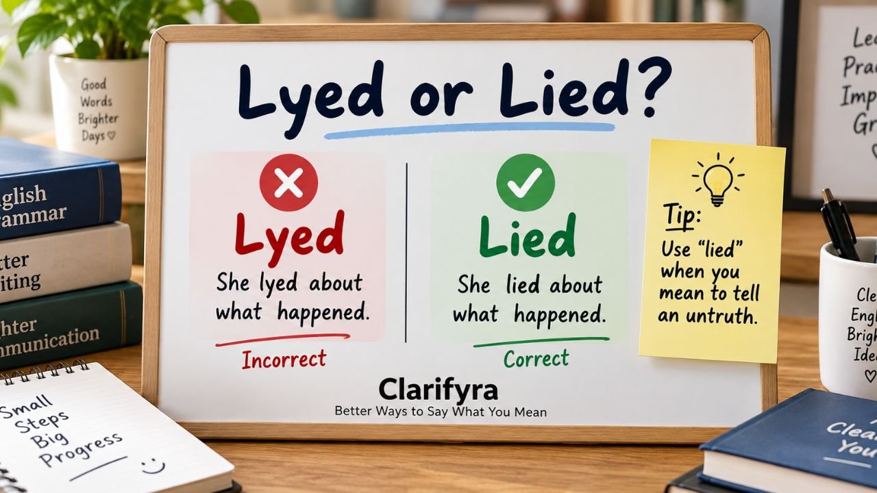 Lyed or Lied
