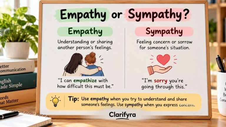 Empathy or Sympathy
