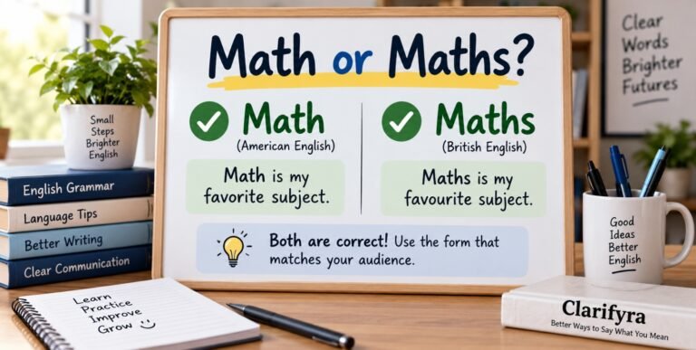Math vs Maths