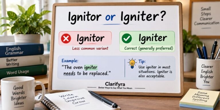 Ignitor or Igniter