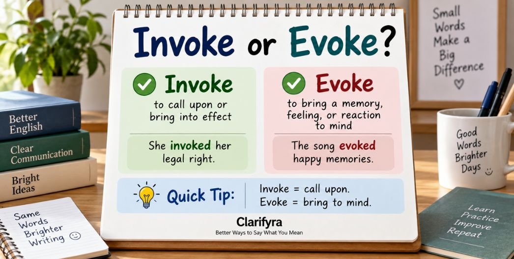 Invoke or Evoke