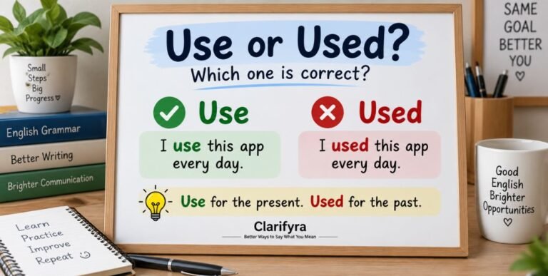 Use or Used