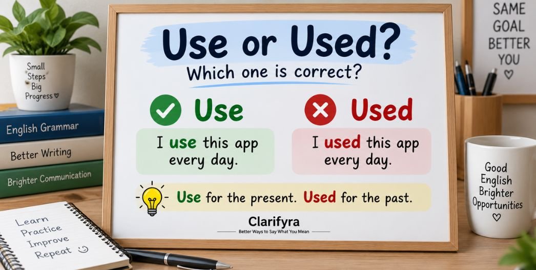 Use or Used