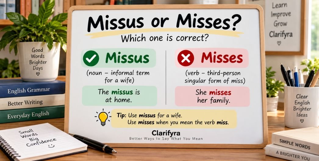 Missus or Misses