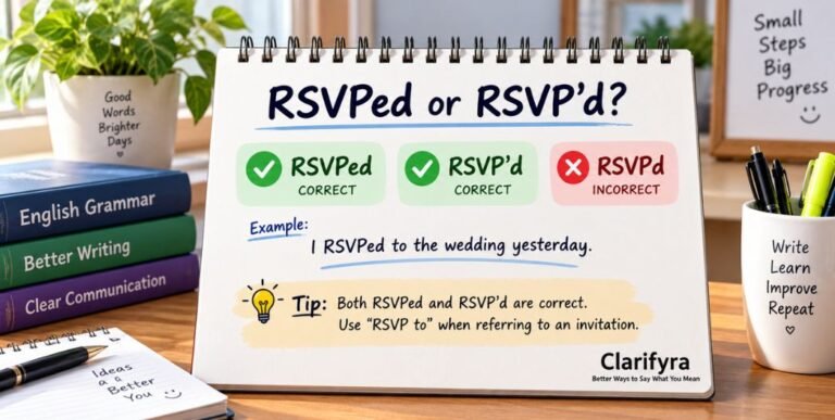 RSVPed or RSVP’d