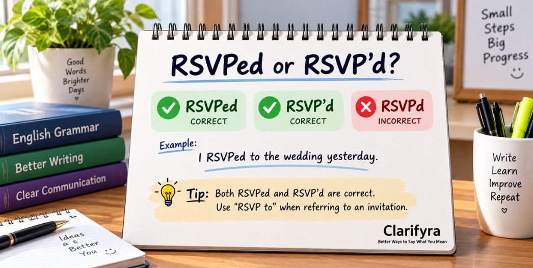 RSVPed or RSVP’d