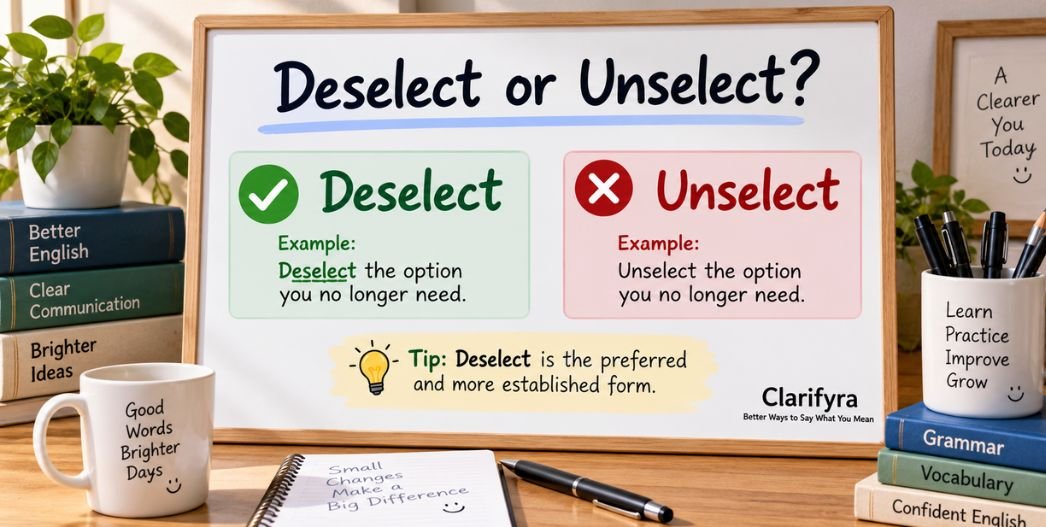 Deselect or Unselect