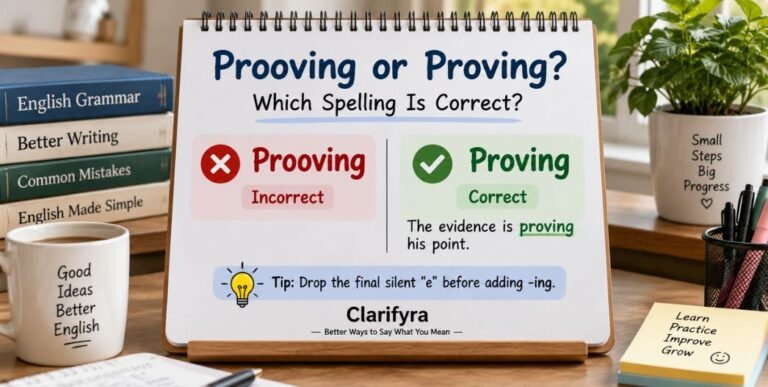 Prooving or Proving