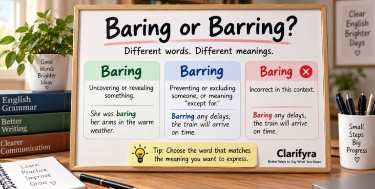 Baring or Barring