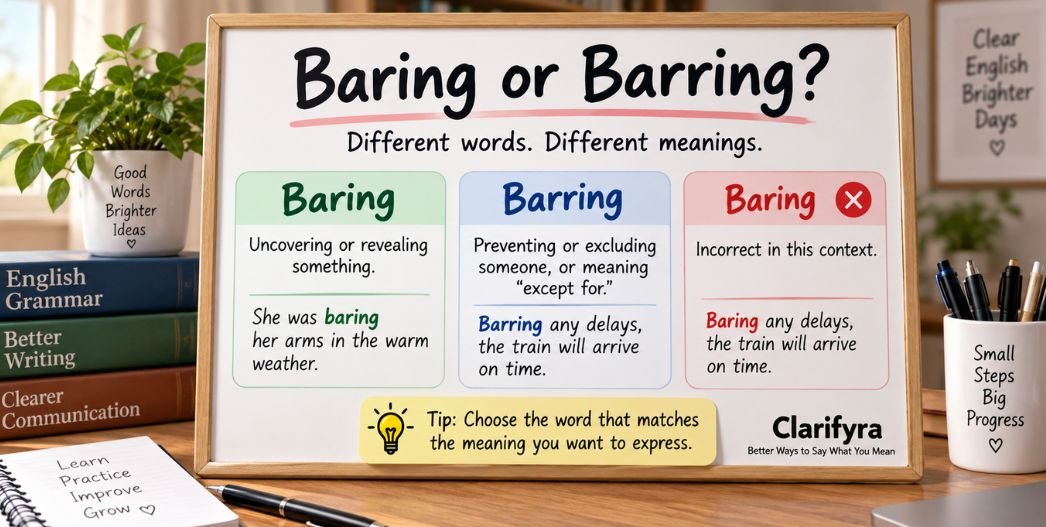 Baring or Barring