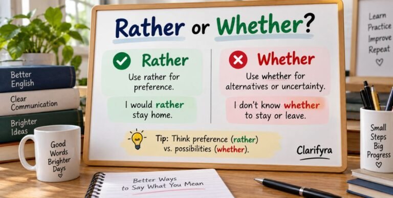 Rather or Whether