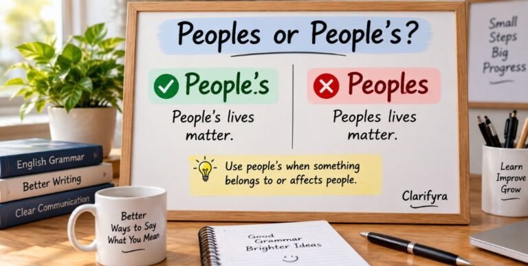 Peoples or People’s