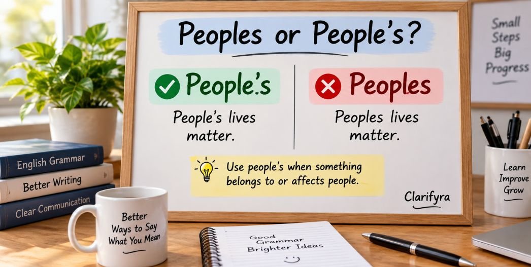 Peoples or People’s