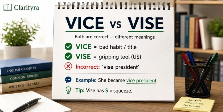 Vice or Vise