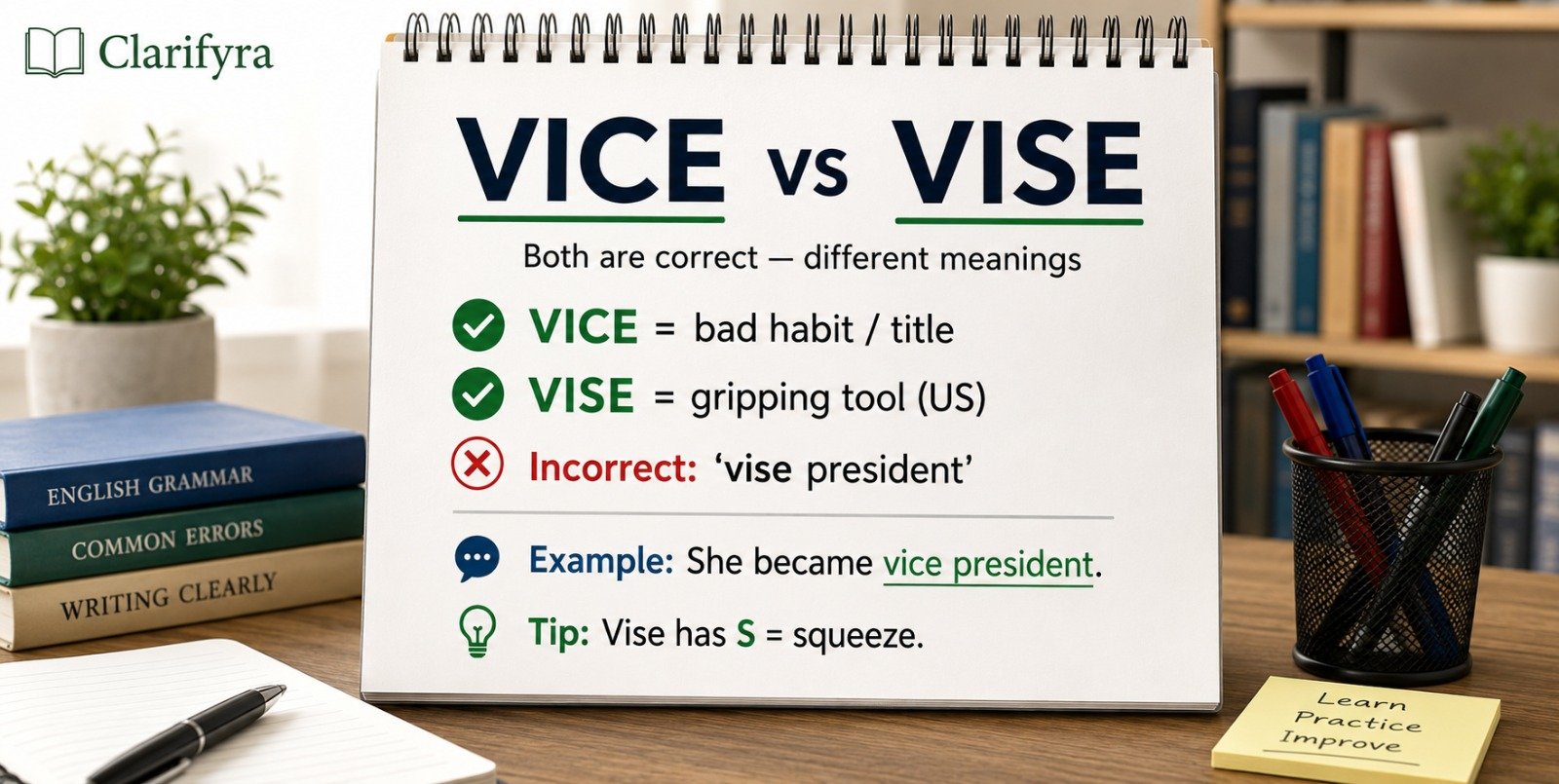 Vice or Vise